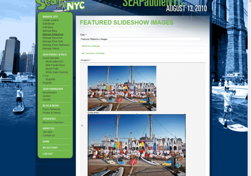 SEA Paddle NYC - Website update